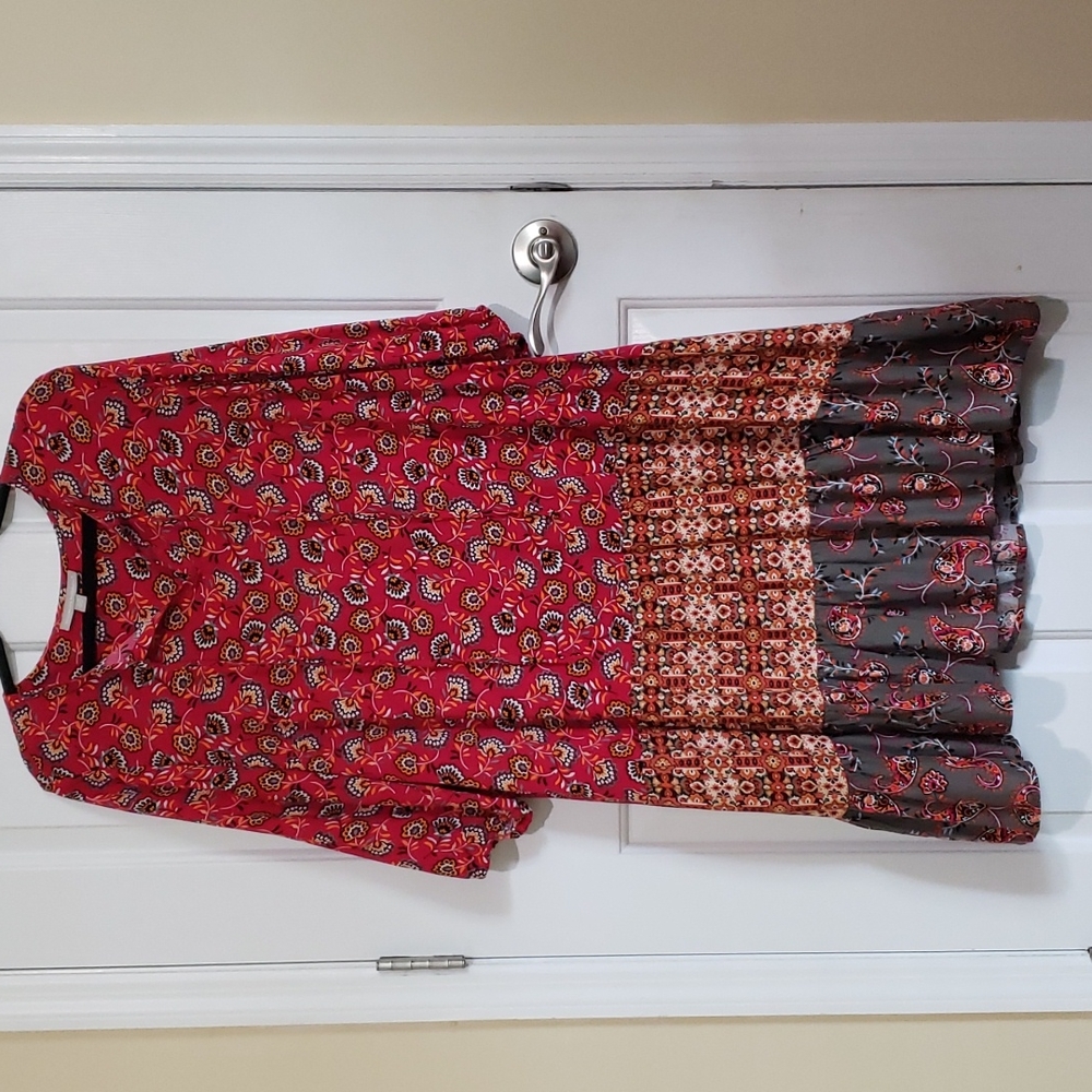 NWOT Boho ¾ sleeves dress